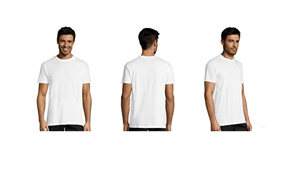 Pack 3 Camisetas Blancas 100% Algodon Unisex