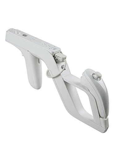 Aiposen-Zapper-Light-Gun-for-Nintendo-Wii-Links-Remote-Nunchuk-for-Shooting-GamesWhite-2-Pack