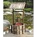 Outdoor Wooden Wishing Well Garden Planter with Hanging Flower Bucket, 45 Inch