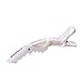 Mokale 6pcs Salon Croc Hair Styling Clips-Sectioning Plastic Alligator Hair Clip For Thick Hair-Non-Slip DIY Accessories Hairgrip for Women and Girls (White)