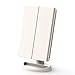 Babyltrl Lighted Makeup Vanity Mirror with 24pcs LED Lights, 2x/3x/10x Magnifying, Removable 10x Mirror, Dual Power Supply, 180° Adjustable Rotation, Dimmable Trifold Countertop Cosmetic Mirror, White