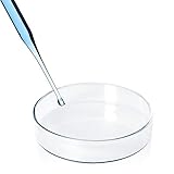 Huanyu 90mm Glass Petri Dishes with Lids High Borosilicate Lab Bacterial Petri Dishes -5PCS-90x17mm