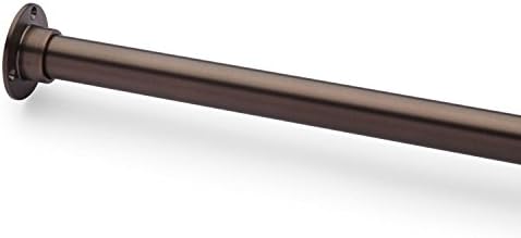Naiture 60" Never Rust Aluminum Straight Shower Curtain Rod Oil Rubbed Bronze Finish