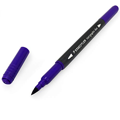 Staedtler Marsgraphic Duo Watercolour Fibre Tip Pens Double Ended