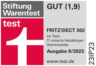 AVM FRITZ!DECT 302 (Intelligenter Heizkörperregler für das Heimnetz, für alle gängigen Heizkörperventile und FRITZ!Box mit DECT-Basis, FRITZ!OS ab Version 6.83)