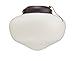 Westinghouse 7781300 Schoolhouse Glass Indoor/Outdoor 4-Inch Fitter Ceiling Fan Light Kit, Oil Rubbed Bronze with White Opal Glass Shade