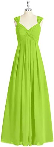 Victoria Prom Women Cap Sleeve Chiffon Pleats Mother Party Prom Dress Lime Green us22w