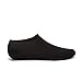 EQUICK Water Socks Durable Aqua Fins Barefoot Shoes New Version Updated Size Beach Pool Swim Surf Yoga Exercise,CTF03,Black,XXL
