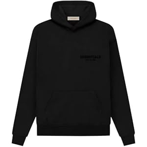 Essentials Basic Pullover Hoodie, Cotton Blend, Adult Oversized Men Size, One Size Down