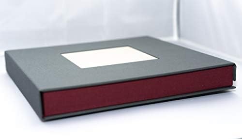 Caja Álbum Tela Gris Granate 28x28cm: Amazon.es: Hogar