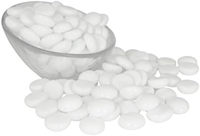 White Glass Gems 5 Lbs. — FILLS 1 ½ Quarts Vol. —Non-Toxic Lead Free Vase Filler, Table Scatter, Aquarium Filler — Beautiful, Smooth, Fun, Vibrant Colors Crafted in the USA