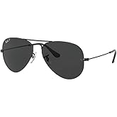 Ray-Ban RB3025 Metal POLARIZED Aviator Sunglasses For Men For Women +BUNDLE with ACCESSORY EYEWEAR KIT