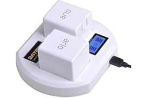 Batmax Rapid LCD USB Dual Battery Charging Station for Arlo Pro,Arlo Pro 2 & Arlo Go Wireless Home Security Camera System Batteries