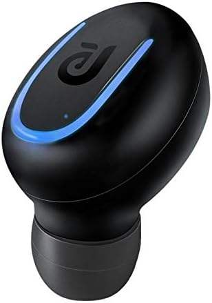 Bluetooth Earbud, Kissral Mini Wireless Headphone Car Headset Bluetooth Earpiece with USB Charger 6 Hours Talking Time for iPhone and Android (One Piece)- Black