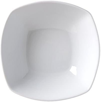 Vertex China ARG-SB9 Signature Square Bowl, 9", 68 oz, Porcelain White (Pack of 12)