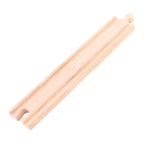 Bigjigs Rail Long Straights (Pack of 4) - Other Major Wooden Rail Brands are Compatible