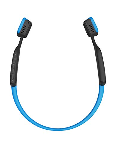 AfterShokz Trekz Titanium Open Ear Wireless Bone Conduction Headphones, Ocean Blue, (AS600OB) (Certified Refurbished)