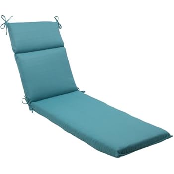 Pillow Perfect Indoor/Outdoor Forsyth Chaise Lounge Cushion, Turquoise