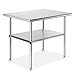GRIDMANN NSF Stainless Steel Commercial Kitchen Prep & Work Table - 36 in. x 24 in. primary