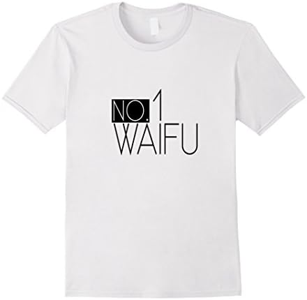 Men's Number one Waifu Minimalist T-Shirt Medium White