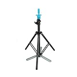 Anself Pro Adjustable Hairdressing Wig Stand Tripod Stand Holder with Tripod-leg Salon Hair Clamp