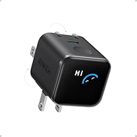 Anker Nano USB C Wall Charger, 45W Fast Charging Smart Display Charger, with 180° Foldable Plug, Smart Recognition, Built-in Care Mode, for iPhone17/16/15(Non-Battery,One USB-C Port,No Cable Included)