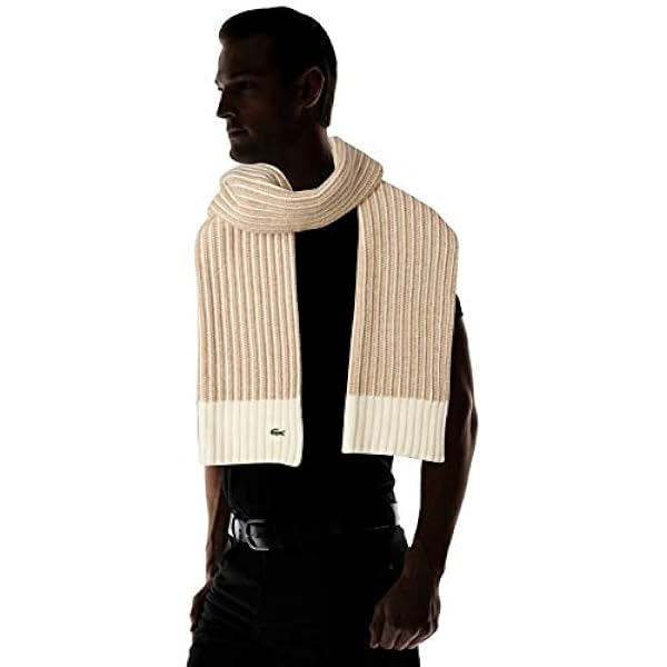 ラコステ マフラー 公式 ローゲージニットマフラー メンズ Msw2901