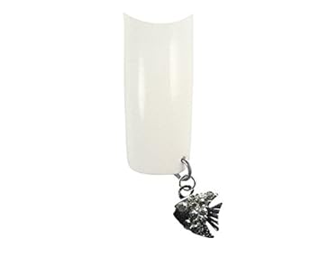 amazon com percing de unas angel de plata peces transparente piedras po107 a beauty amazon com