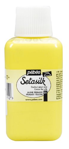Pebeo Setasilk Silk Painting 250-Milliliter Bottle, Primary Yellow