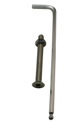 Generic 304 Stainless Steel Standard M6 X 55 MM Bicycle Headset SeatPost Plane Head Hexagon Socket Head Cap Bolt Screw And Nut With Hex Wrench Internal Hex Drive(Pack Of 5 Pcs )