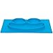 Baby Frog Placemat - Silicone Washable Toddler Placemat - No More Splatter Platter (Blue)
