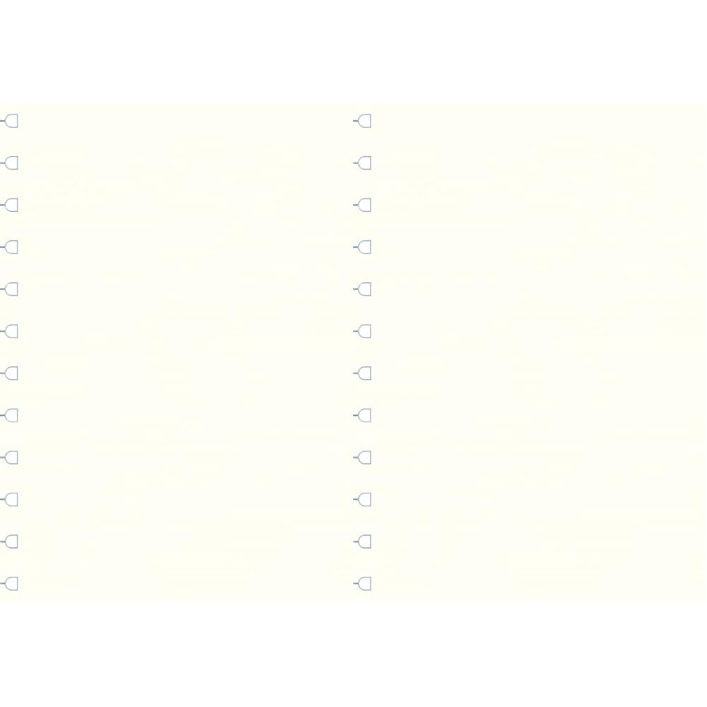 Filofax A4 Refillable Notebook Plain Notepaper, White (Pack of 2)