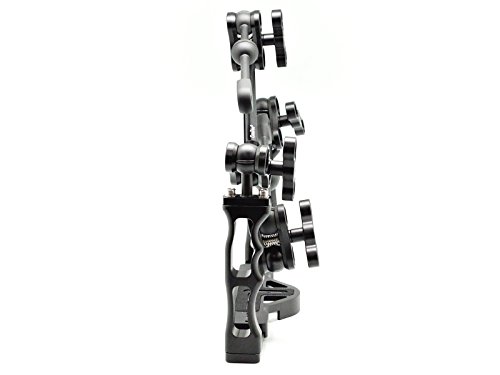 Aluminium Tray/Grip for Underwater Camera Housings with two Screw Holes for Attaching at the Bottom. For any Housing that has one Threaded Hole or two Threaded Holes at the Bottom of the Housing.