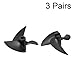 uxcell RC Boat Propeller 3mm Shaft 3 Vanes 32mm 1.4 P/D Fan Shape Pastic Black CW CCW Rotating Propeller Props for RC Boat, 3 Pairs