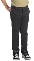 Dickies Big Boys' Skinny Straight Pant, Black, 10