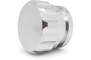 HARIFOGER 1" 25.4mm Universal Aluminum Alloy Weld Billet On Filler Neck Cap Oil Fuel Water Tank Silver