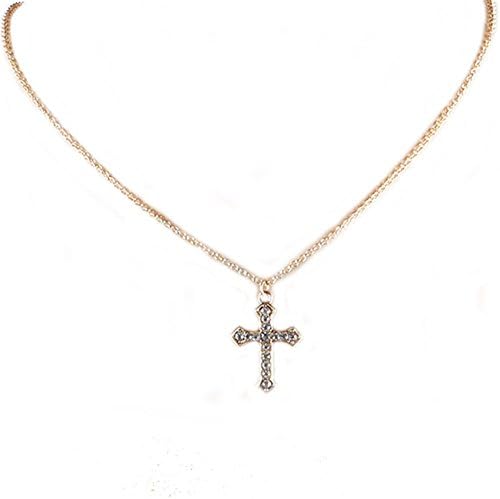 Clearance Sale! WYTong Womens Rhinestone Cross Pendant Girls Alloy Necklace Clavicle Jewelry Chain