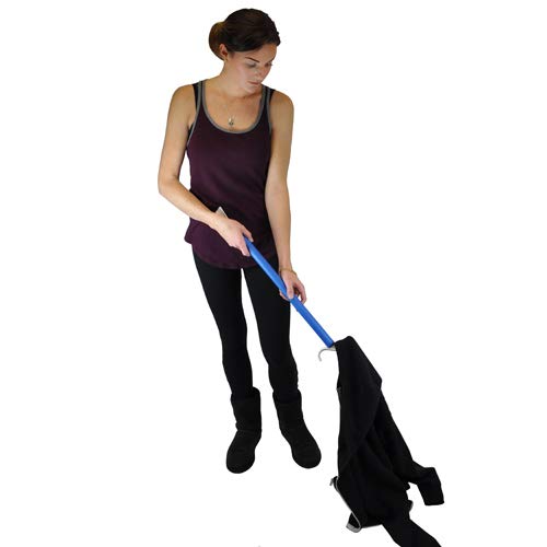 Blue Jay Dressing Stick - 24'' Soft Foam-Covered Handle, 2-in-1 Tool, Dressing Made Easy, Rounded S Plastic top Hook, No Stretching or Straining Shoehorn Dressing Aid - Thumbnail 6