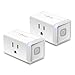 Kasa Smart WiFi Plug Lite by TP-Link (2-Pack) -12 Amp & Reliable Wifi Connection, Compact Design, No Hub Required, Works With Alexa Echo & Google Assistant (HS103P2) (Renewed)