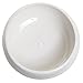 MyGift Modern Round White Ceramic Succulent Plant Flower Planter Pot/Decorative Centerpiece Display Bowl with Drainage Hole