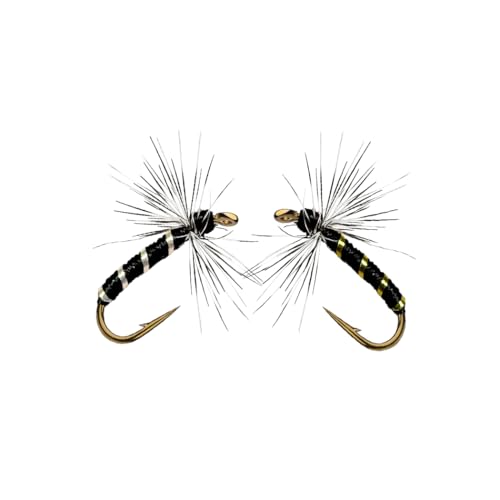 Qitewwrme 20Pcs/Box Fly Fishing Lures Griffith Midges Bionics Ant Bass Salmon Trouts Flies Artificial Insect Fishing Bait 3Styles (Style A)