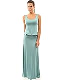 PattyBoutik Women's Sleeveless Blouson Maxi Dress