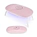 LED UV Nail Lamp MiroPure Pinkcookie 6W Mini Nail Dryer Curing Gel Based Polishes Professionally with 2 Timer Settings 45s/60s …