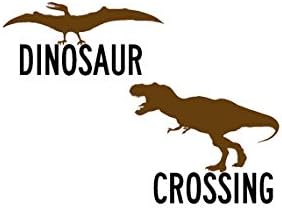 Dinosaur Wall Decal Dino T Rex Quote Sticker Boys Girls Room Decor Playroom Jurassic Flying Dino Mural Child Bedroom Decor School Daycare (35 X 48 inches)