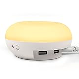 iTimo LED Night Light with Dusk to Dawn Sensor and Dual USB Port for Smart Cell Phone charging Sweet Donuts Style