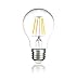 Hyperikon A19 LED Vintage Filament Bulb, Dimmable, 7W (60W Equivalent), 720 lumen, 3000K (Soft White Glow), Omnidirectional, Medium Base (E26), IC Driver, CRI 90+, 120v, UL-Listed