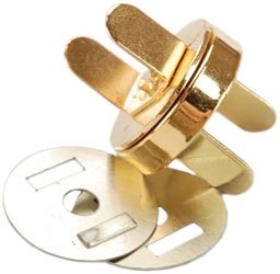 Bulk Buy: Sunbelt Fasteners 18mm Magnetic Purse Snap 1/Pkg Gold MS18MM-G (6-Pack)