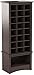 Prepac 24 pair Shoe Storage Rack with bottom shelf, Espresso