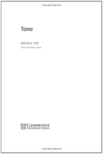 Download Tone (Cambridge Textbooks in Linguistics) (English Edition) PDF