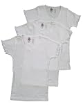 Jack & Jill Underwear Girls Crewneck T-shirts, Short Sleeve White - 3 Pack